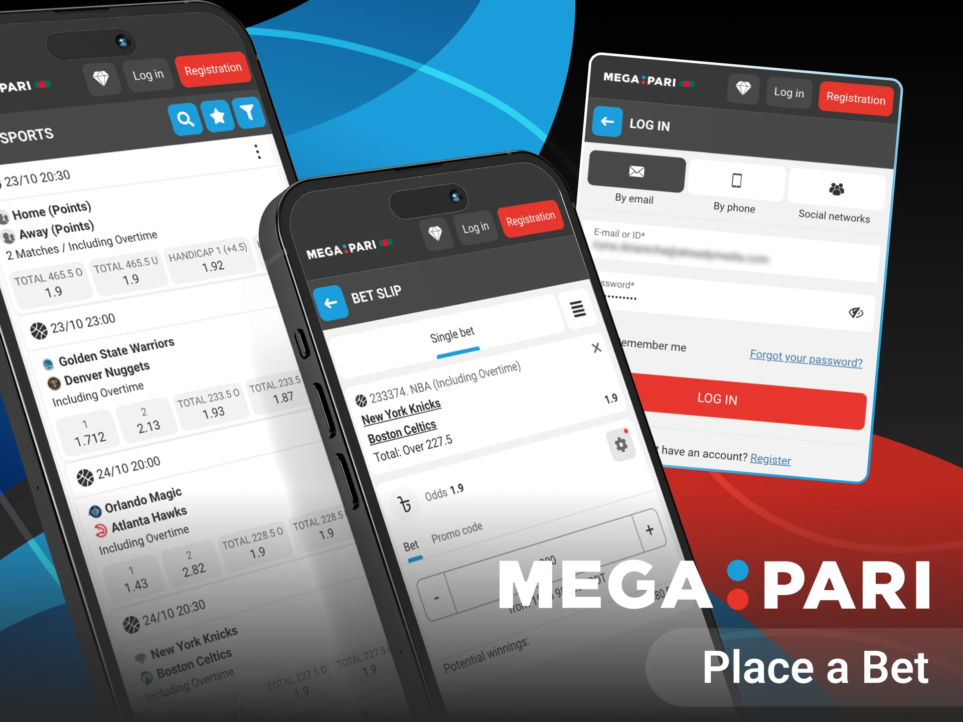 We've prepared instructions for you on how to place bets in the Megapari online casino app.